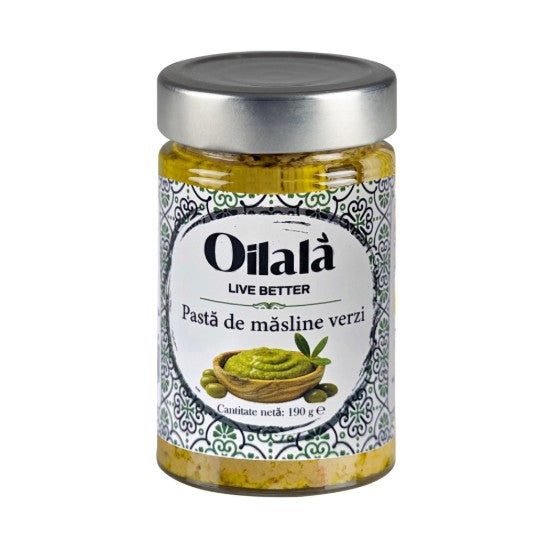 Pasta de masline verzi, 190gr  Oilalá