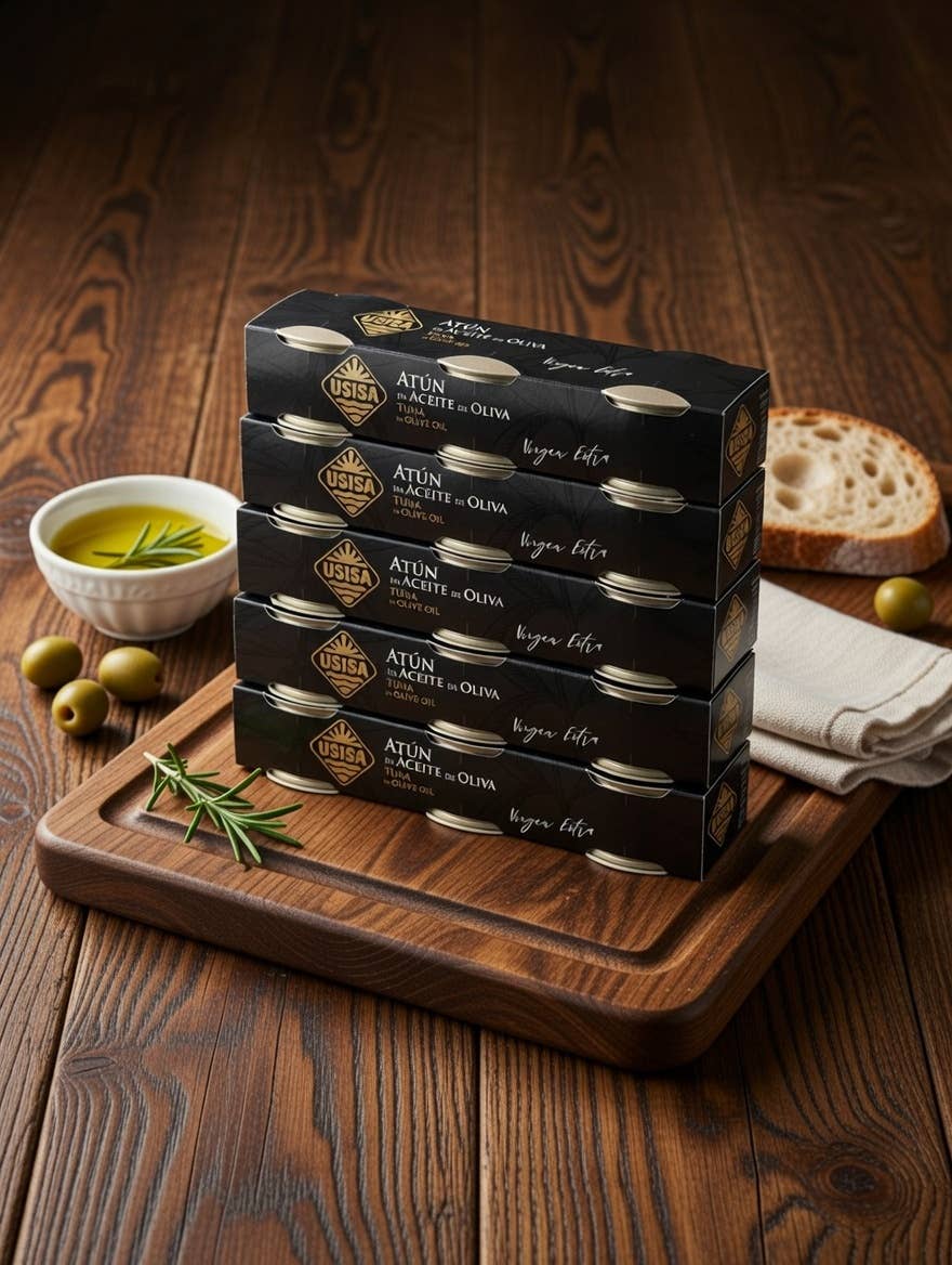 Ton în ulei de măsline extravirgin, pachet 3x52gr (156g) USISA