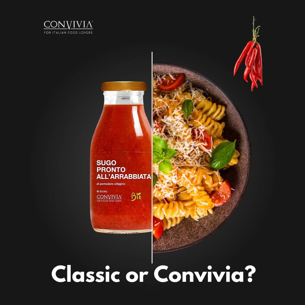 Organic Arrabbiata ready-made cherry tomato sauce, 250gr Convivia