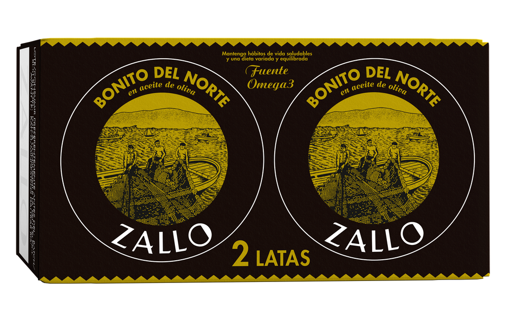 Ton alb Bonito del Norte în ulei de măsline, 2x65g ZALLO