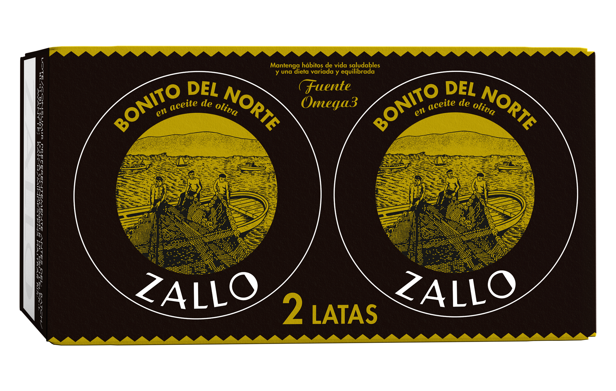 Ton alb Bonito del Norte în ulei de măsline, 2x65g ZALLO