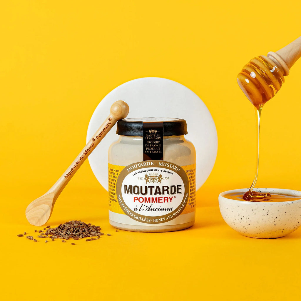 Muștarul Pommery® cu miere și condimente prăjite 100 g -  Moutarde de Meaux® Pommery®