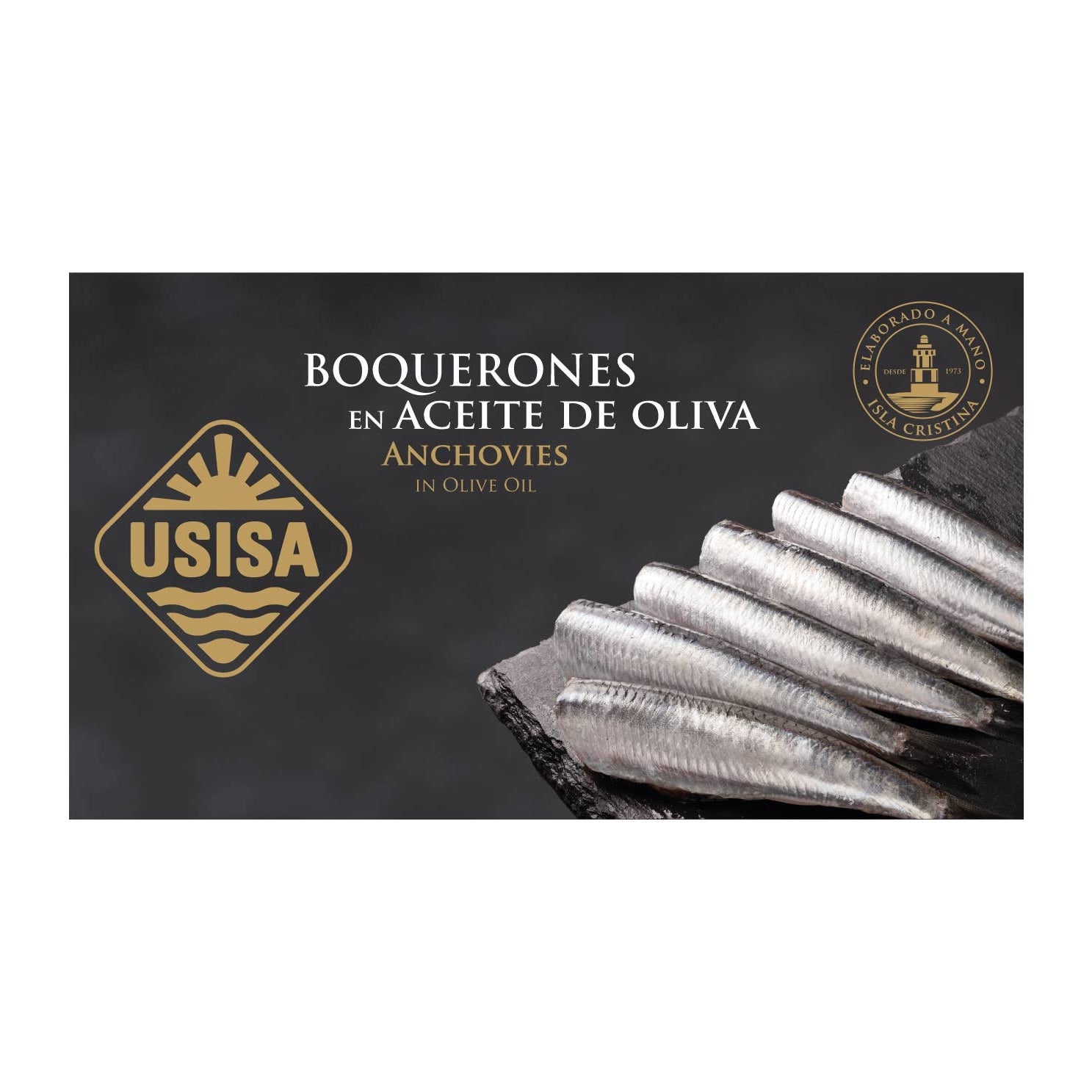 Anșoa de coastă în ulei de măsline, 80gr USISA