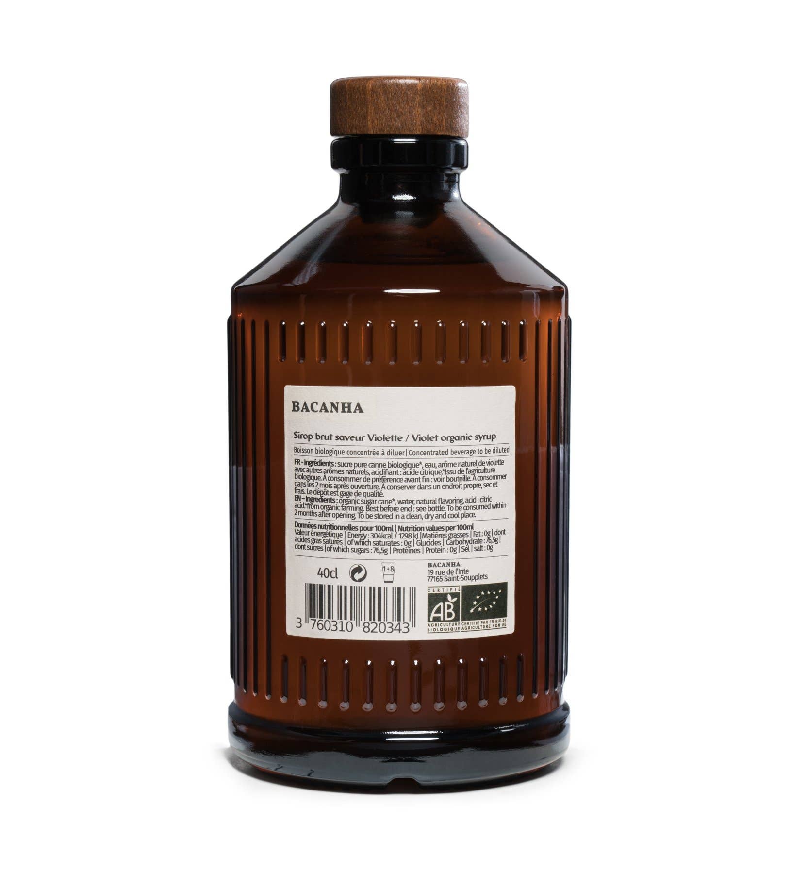 Sirop de violete crud, 400ml Bachana
