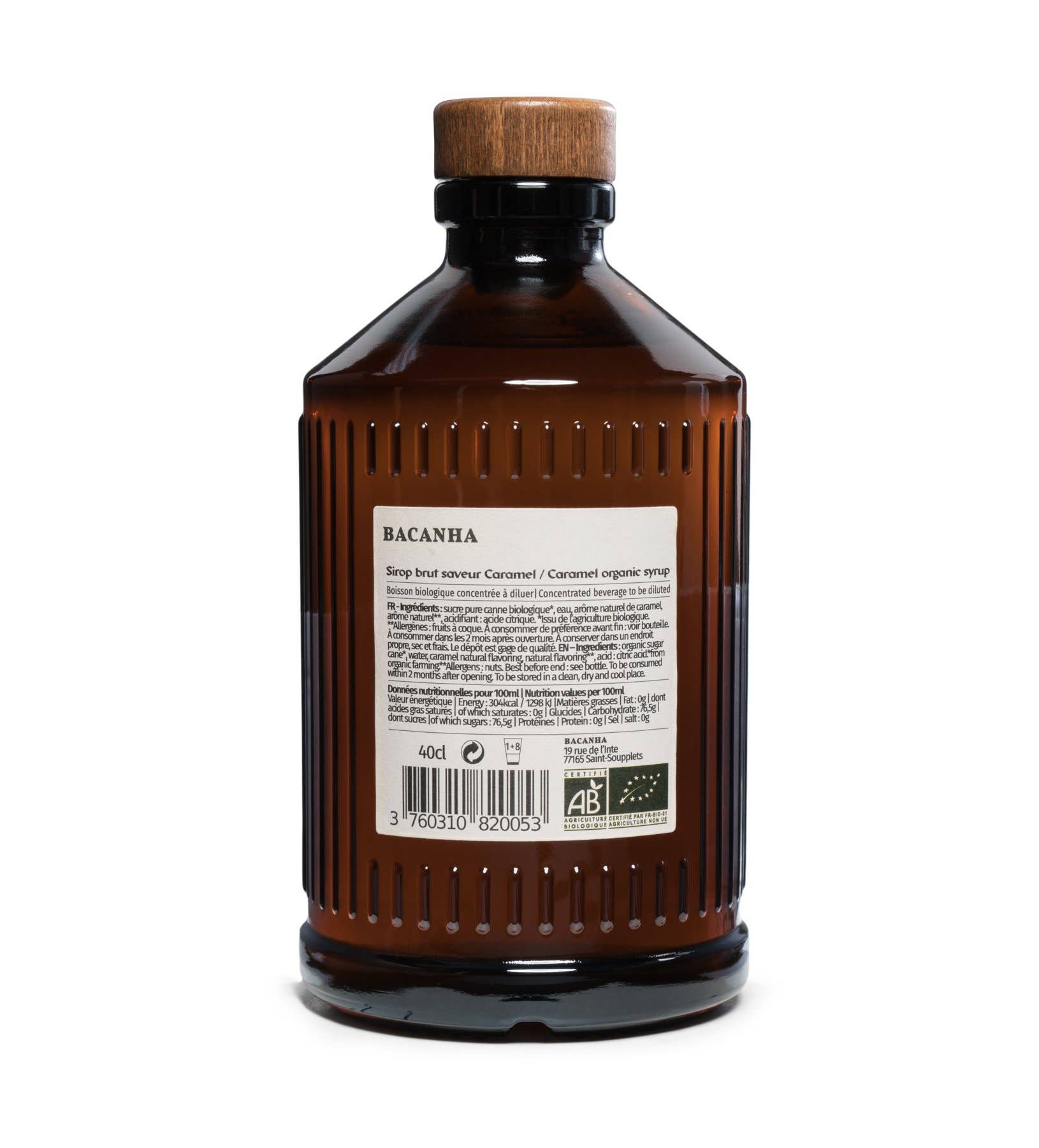 Sirop de caramel crud - Organic, 400ml Bachana