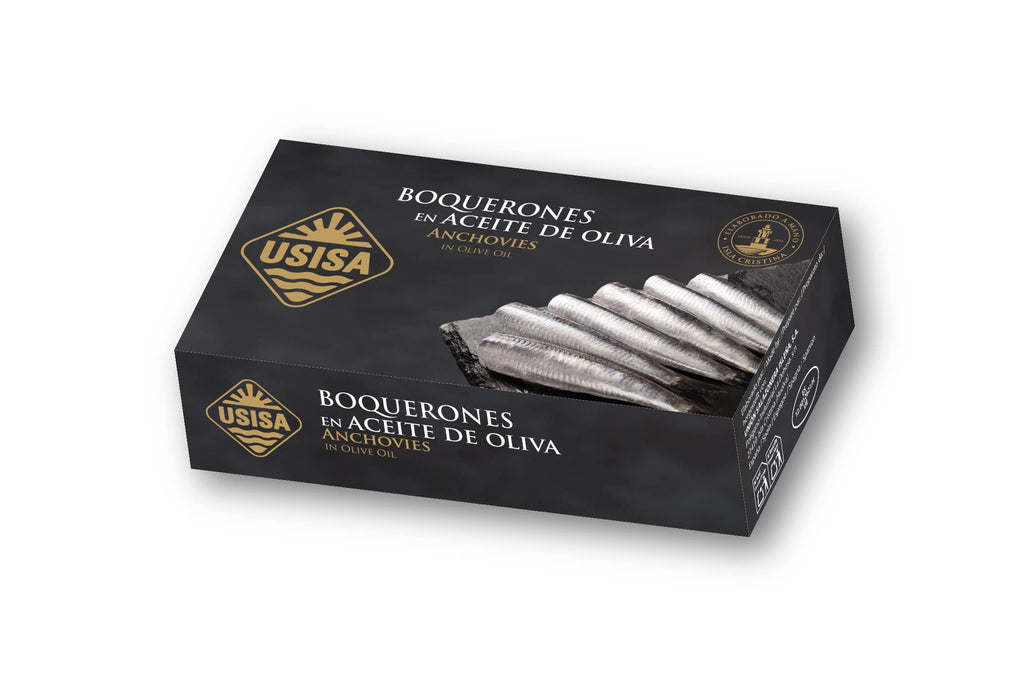 Anșoa de coastă în ulei de măsline, 80gr USISA