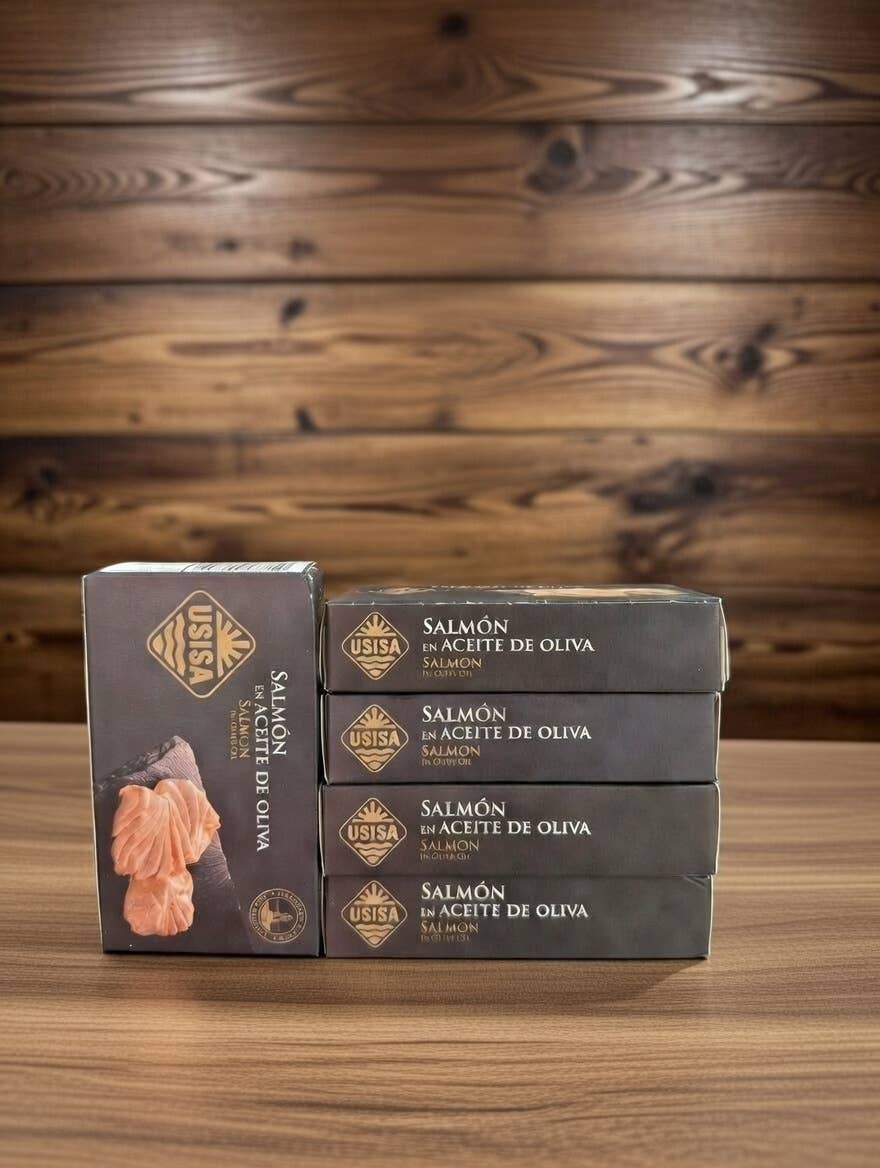 Somon în ulei de măsline, 60gr USISA