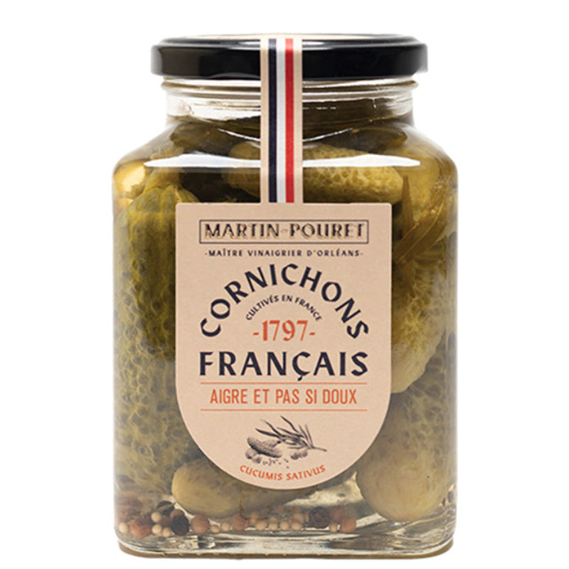 Castraveți murați acri și ușor picanți, 555 g, Martin Pouret, Franța