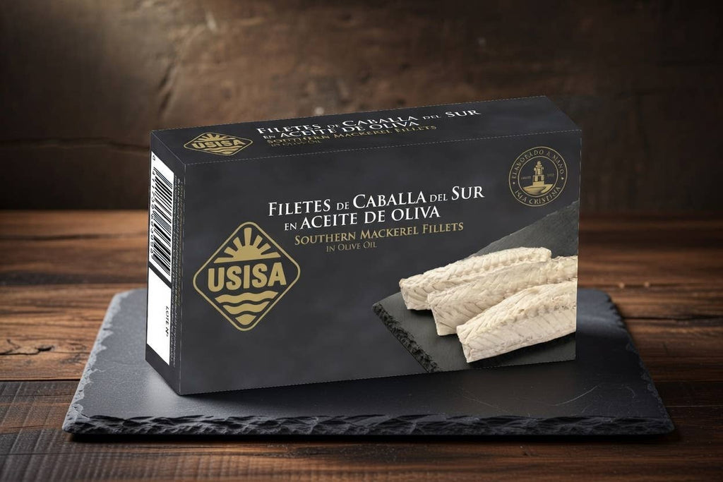 Fileuri de macrou sudic în ulei de măsline, 80gr USISA