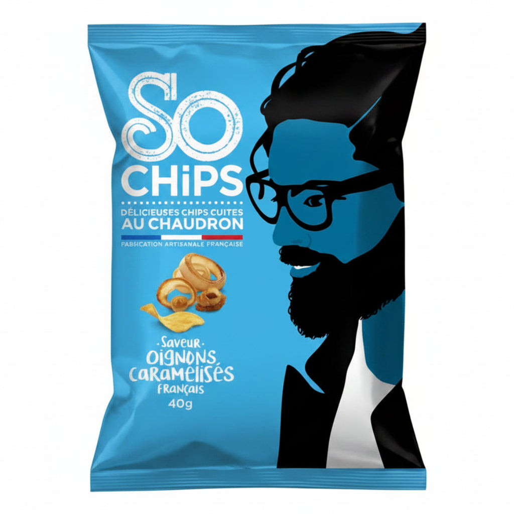 Chipsuri de ceapă caramelizată, 40gr So Chips