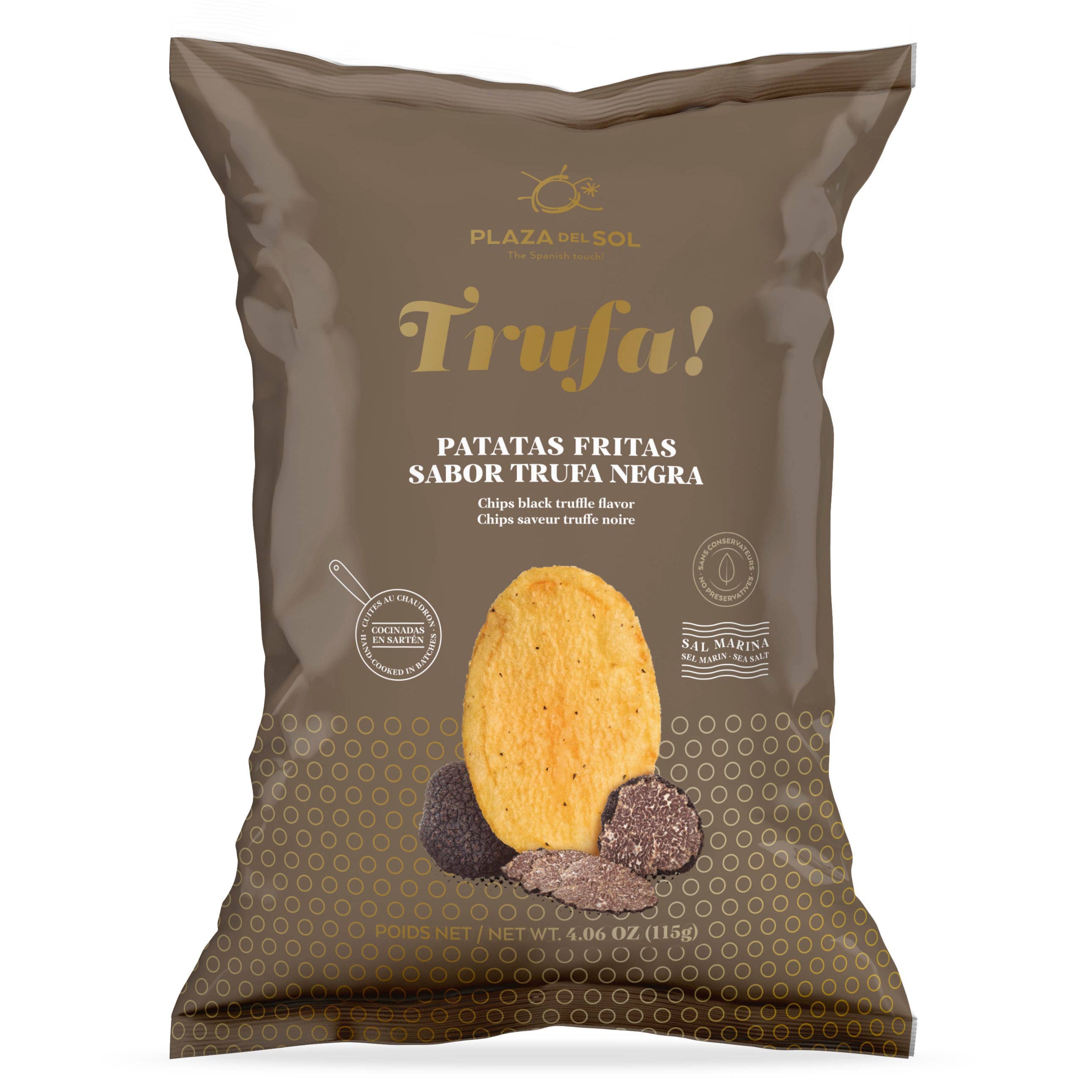 Chips-uri Trufa! (aroma trufei negre), 115gr Plaza del Sol