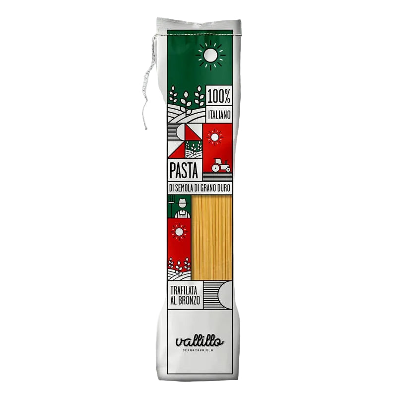 Linguine - paste artizanale 100% italiene, 500gr Vallillo