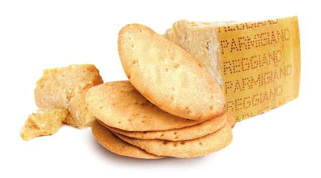 Biscuiți cu parmezan și ulei de măsline (gustare cu brânză), 100gr Lady Joseph