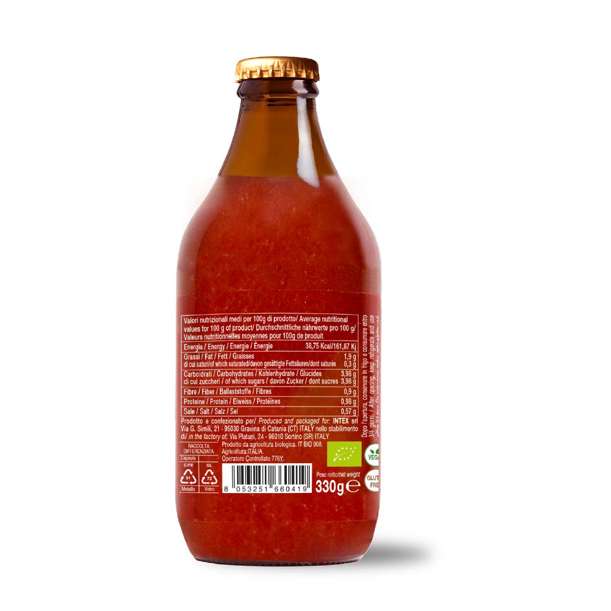 Sos gata preparat de roșii cherry bio, 330gr Convivia