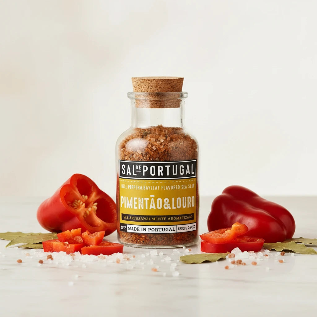 Sare aromată cu piper și foi de dafin, 150gr Sal de Portugal