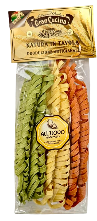 Tagliatelle cu ouă tricolore, 250gr Gran Cucina