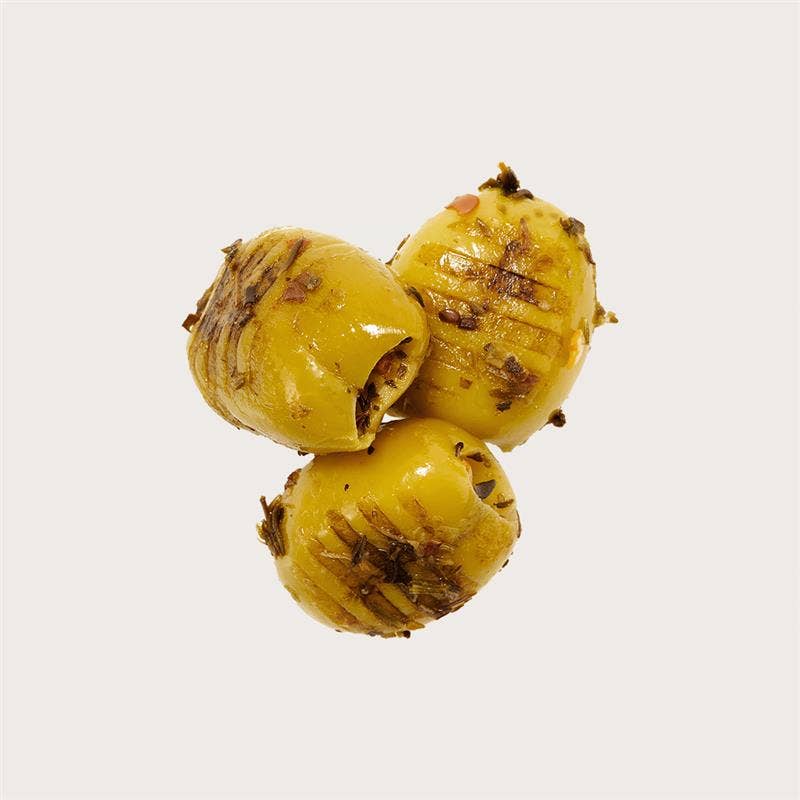 Măsline verzi bio la grătar, picante, 170gr O.E.L. - Thalassa