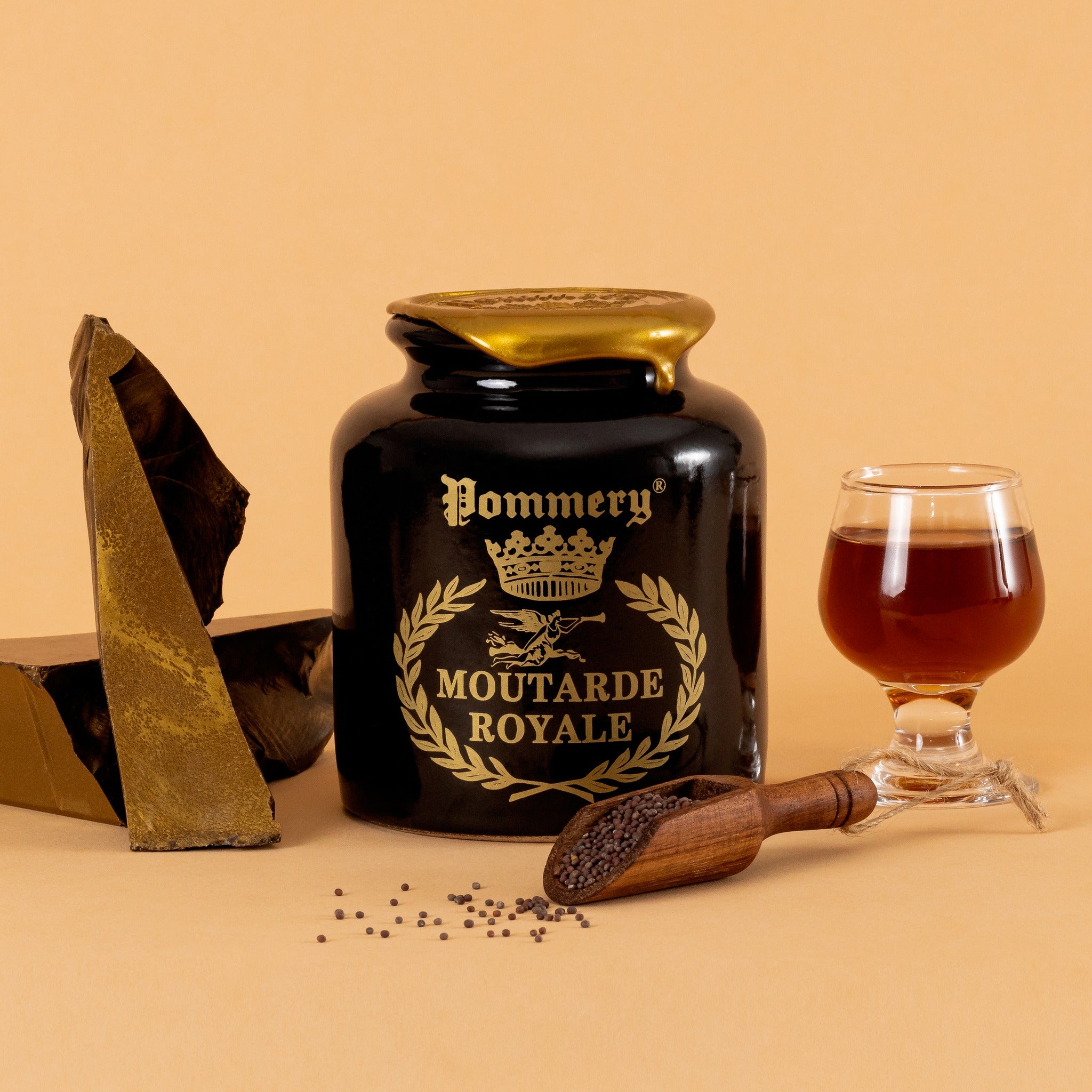 Pommery® Muștar Regal cu Coniac 100 g -  Moutarde de Meaux® Pommery®