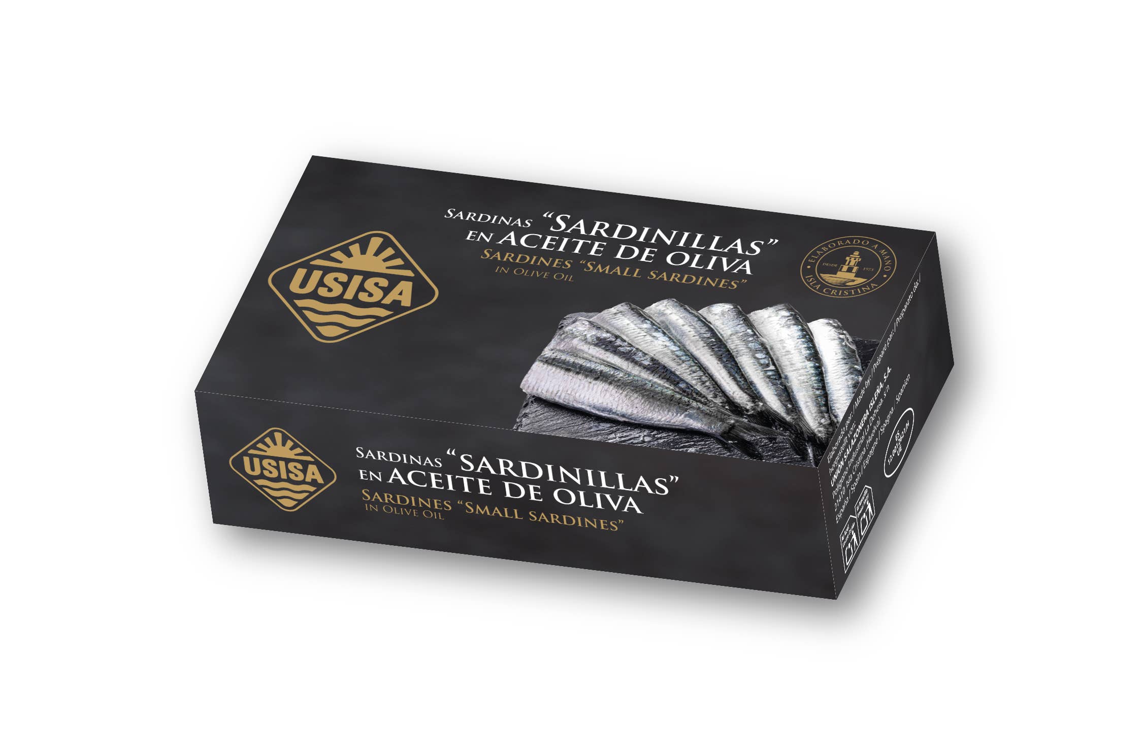Sardine mici de coastă în ulei de măsline, 80gr USISA