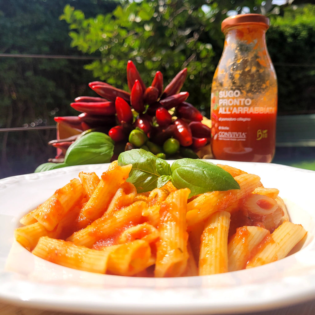 Organic Arrabbiata ready-made cherry tomato sauce, 250gr Convivia