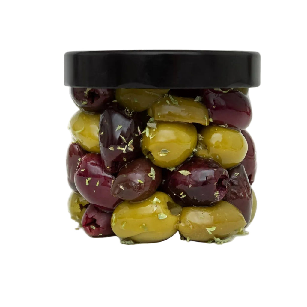 Varianta mix OeLive măsline organice cu marinadă de ierburi, 170gr O.E.L. - Thalassa