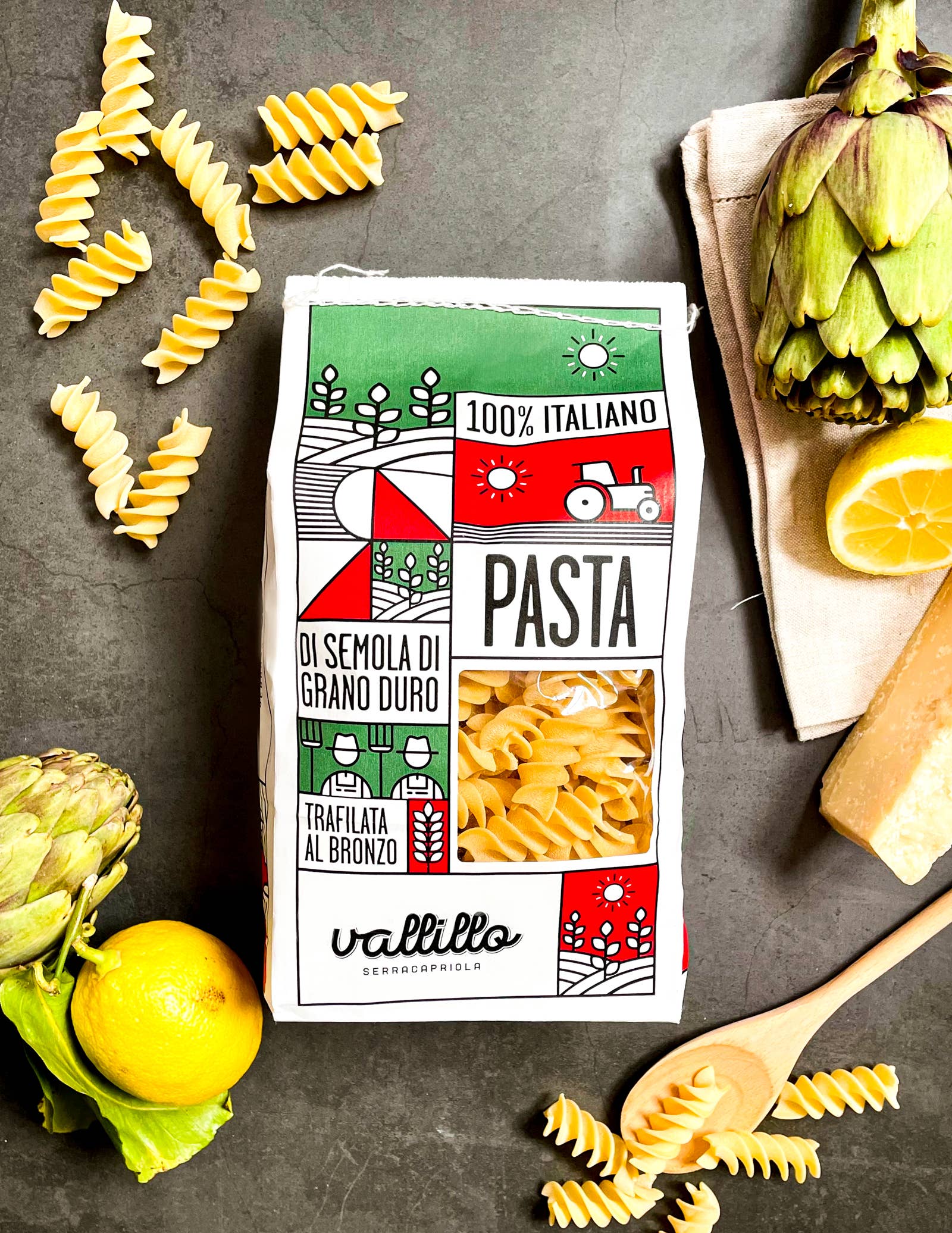 Fusilloni - paste artizanale 100% italiene, 500gr Vallillo