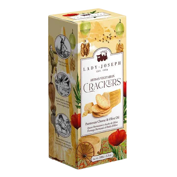 Biscuiți cu parmezan și ulei de măsline (gustare cu brânză), 100gr Lady Joseph