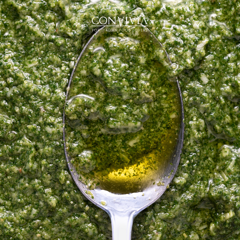 Pesto organic cu busuioc sicilian, 190gr Convivia