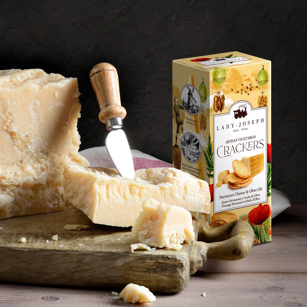 Biscuiți cu parmezan și ulei de măsline (gustare cu brânză), 100gr Lady Joseph