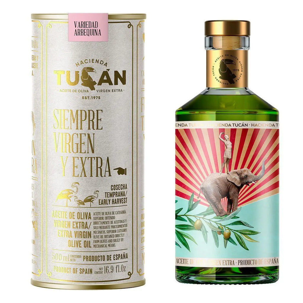 Condiment de măsline extravirgin Arbequina, 500ml Hacienda Tucán