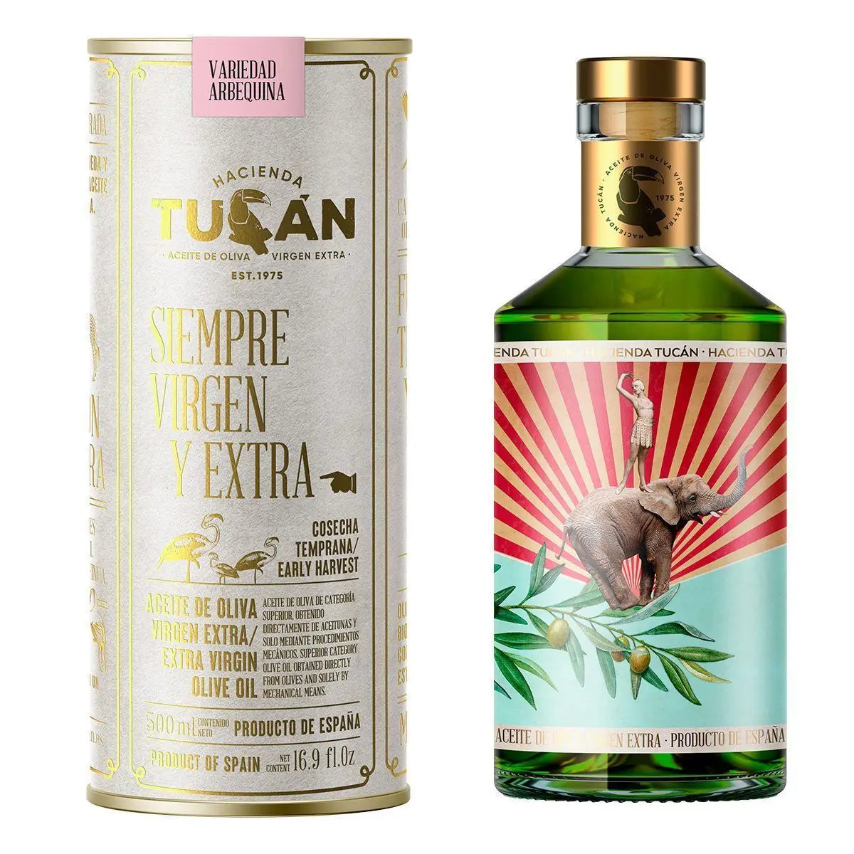 Condiment de măsline extravirgin Arbequina, 500ml Hacienda Tucán