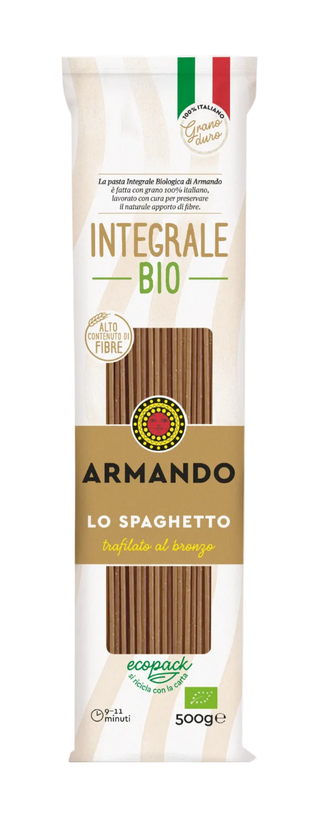 Paste Lo Spaghetto Integrale Bio, 500 gr - Armando
