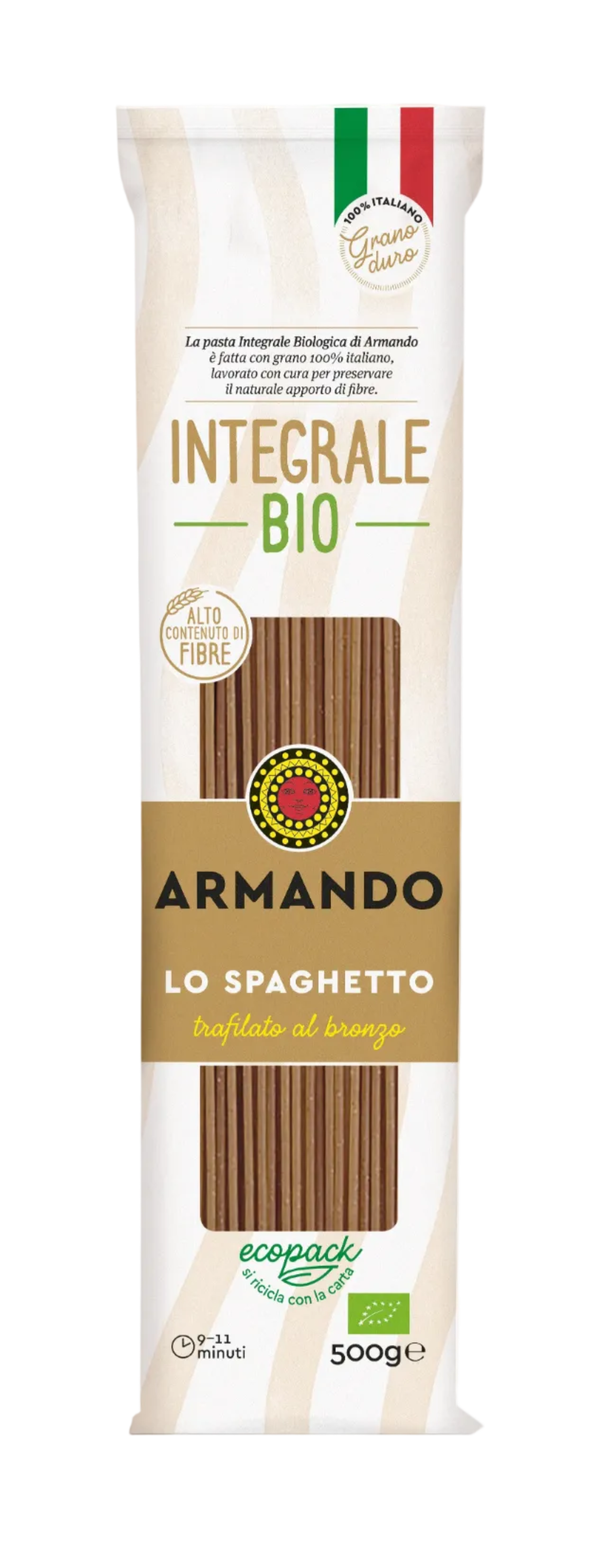 Paste Lo Spaghetto Integrale Bio, 500 gr - Armando