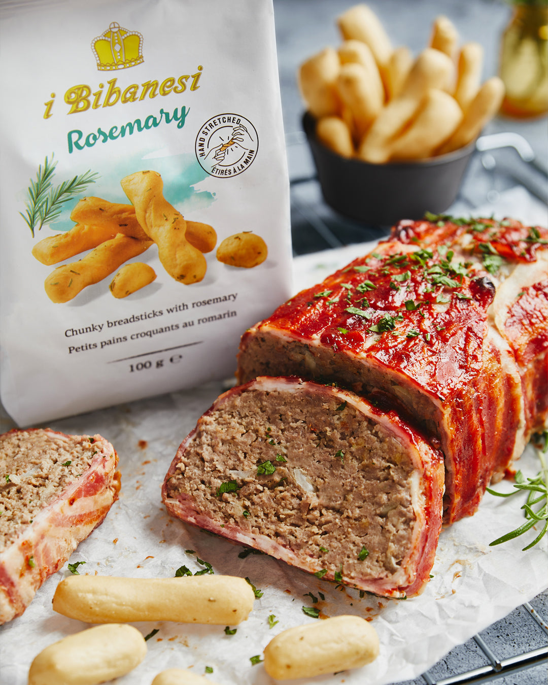 Grisine cu Rozmarin, 100 gr - Bibanesi