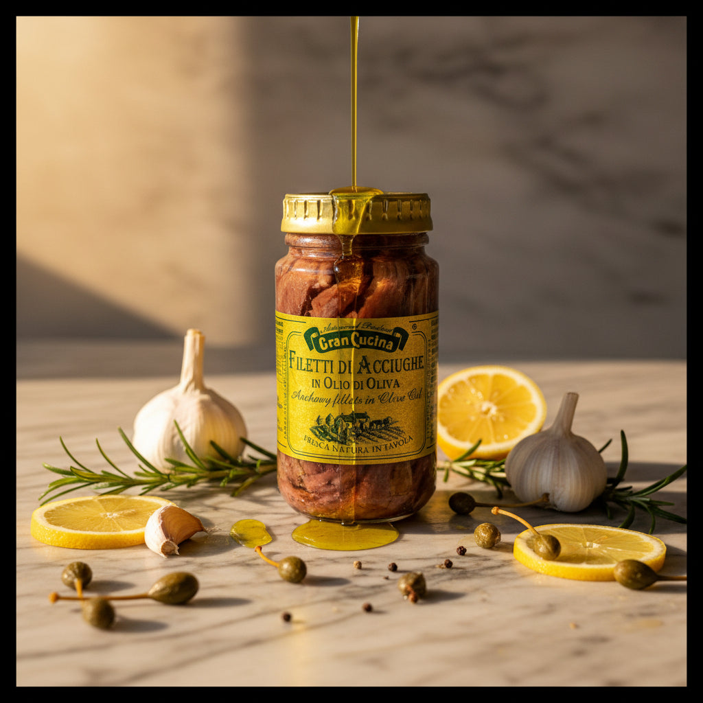 Fileuri de hamsii în ulei, 140gr Gran Cucina