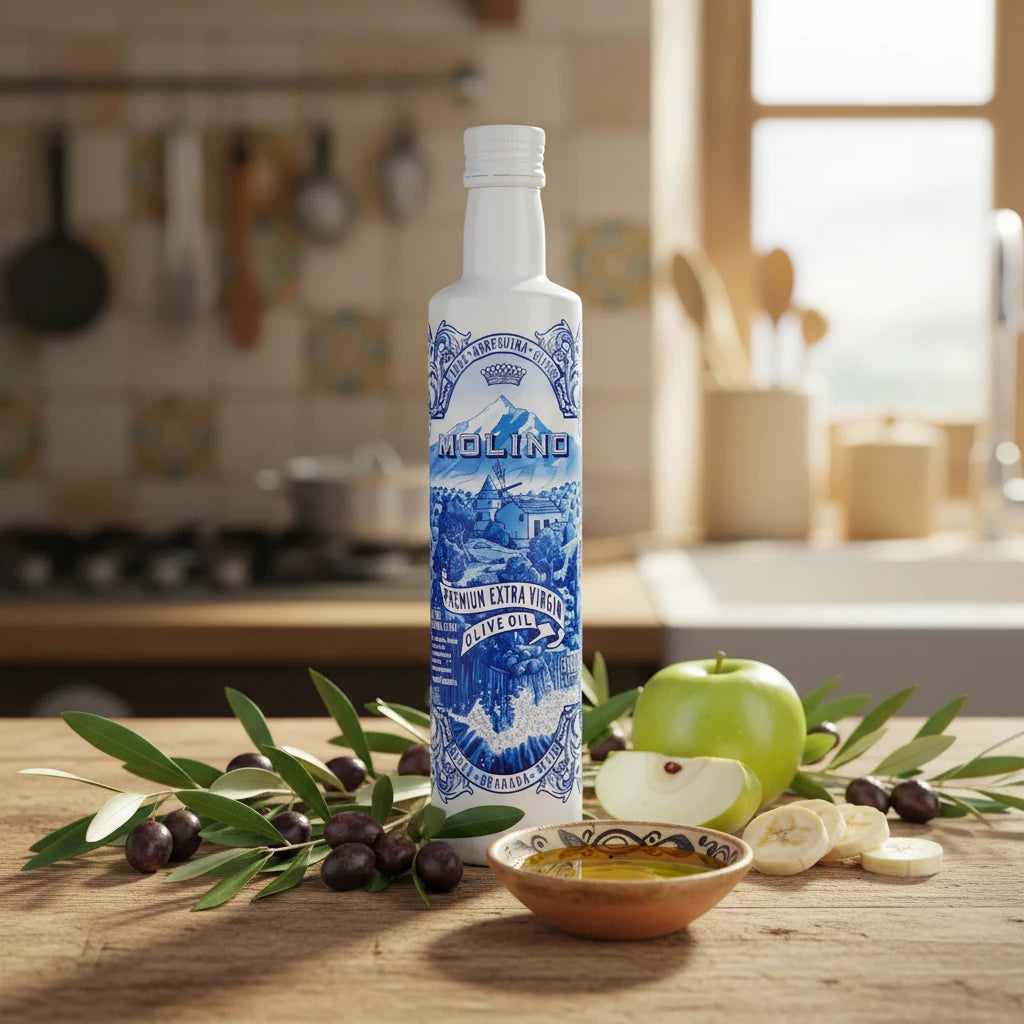 Ulei de măsline extravirgin 100%, 500ml Arbequina Molino