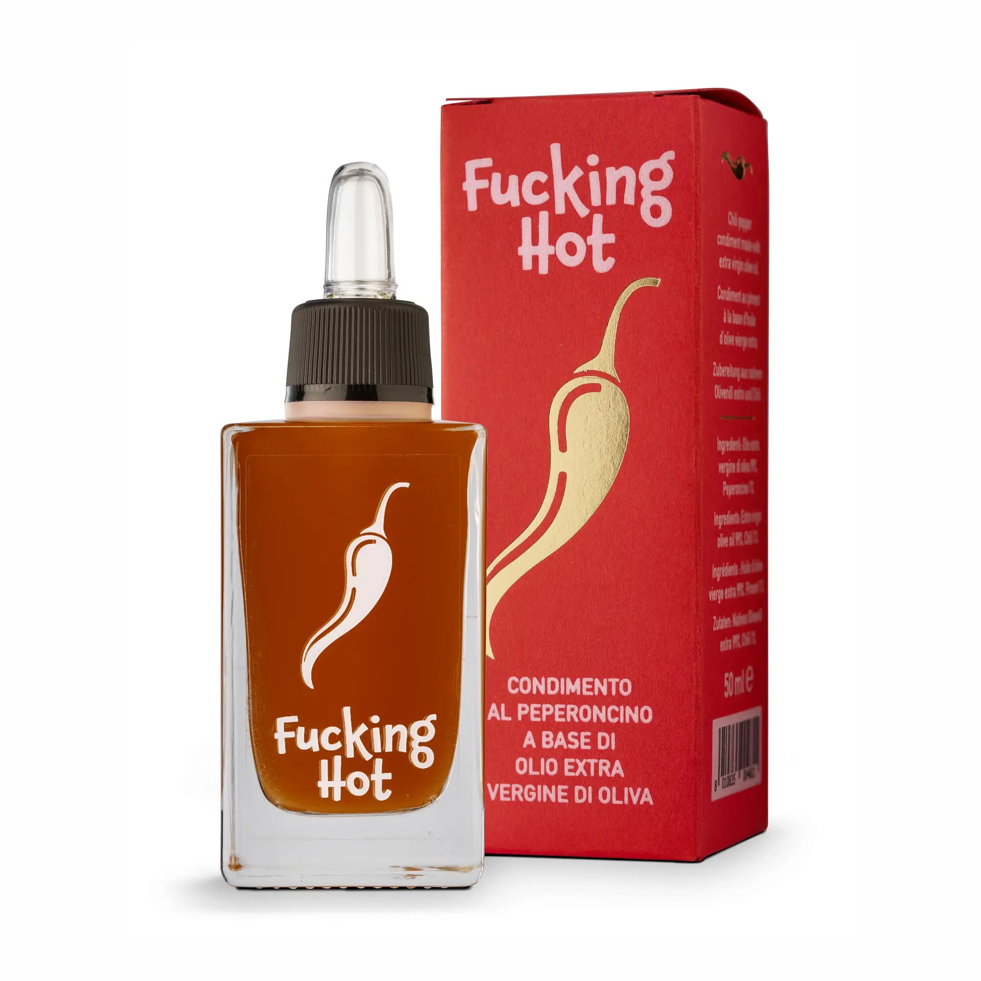 Ulei de măsline extravirgin și ardei iute F***ing Hot, 50ml Galantino