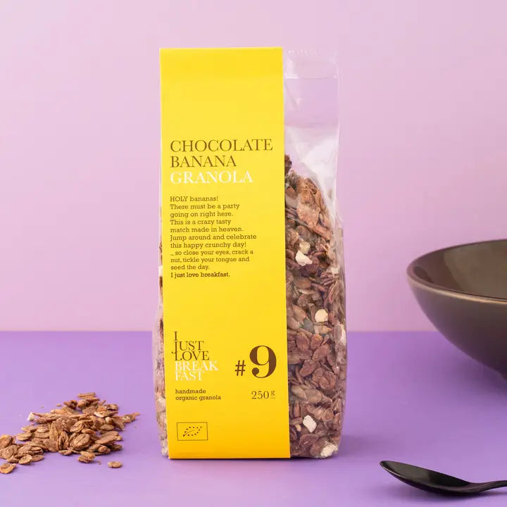 #9 Banana split Granola, 250gr I Just Love Breakfast