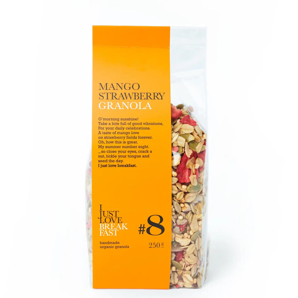#8 Granola cu căpșuni și mango, 250gr  I Love Breakfast