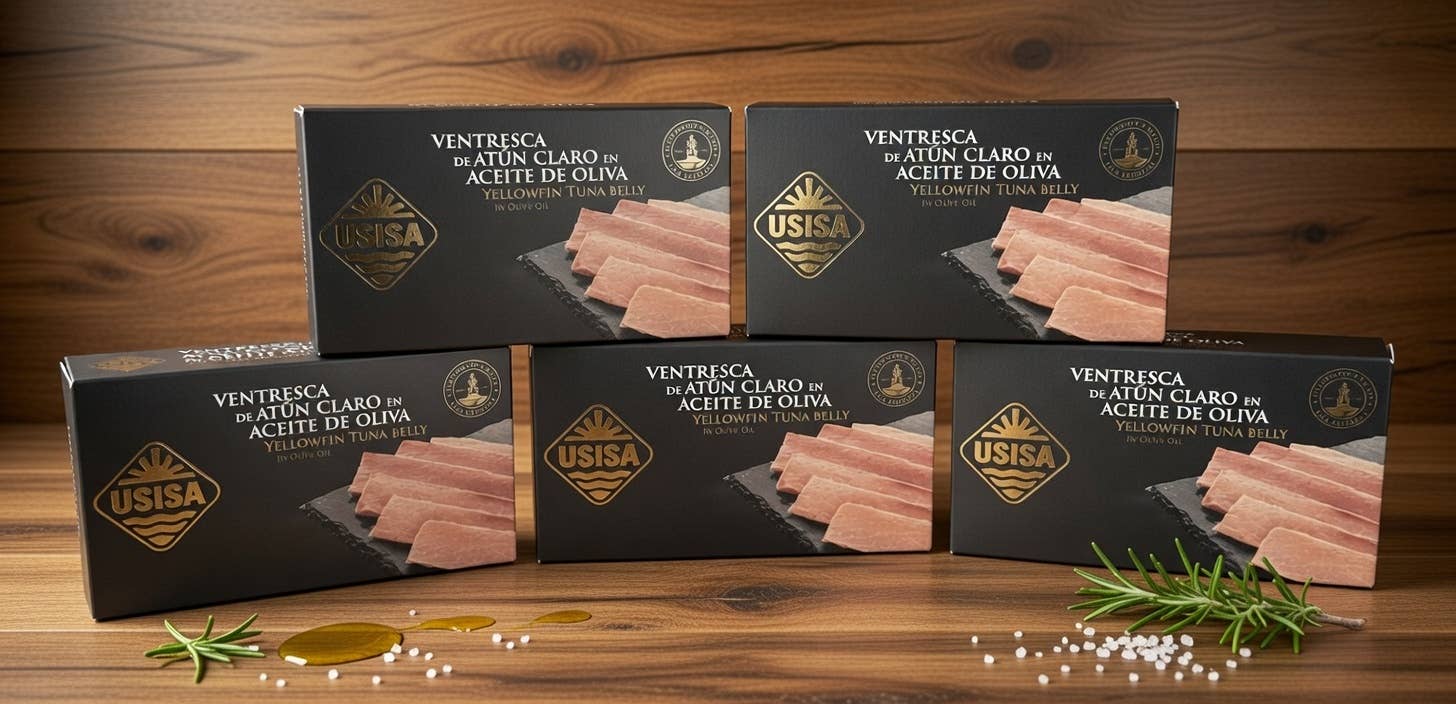 Fileuri de burtă de ton galben, 80gr USISA