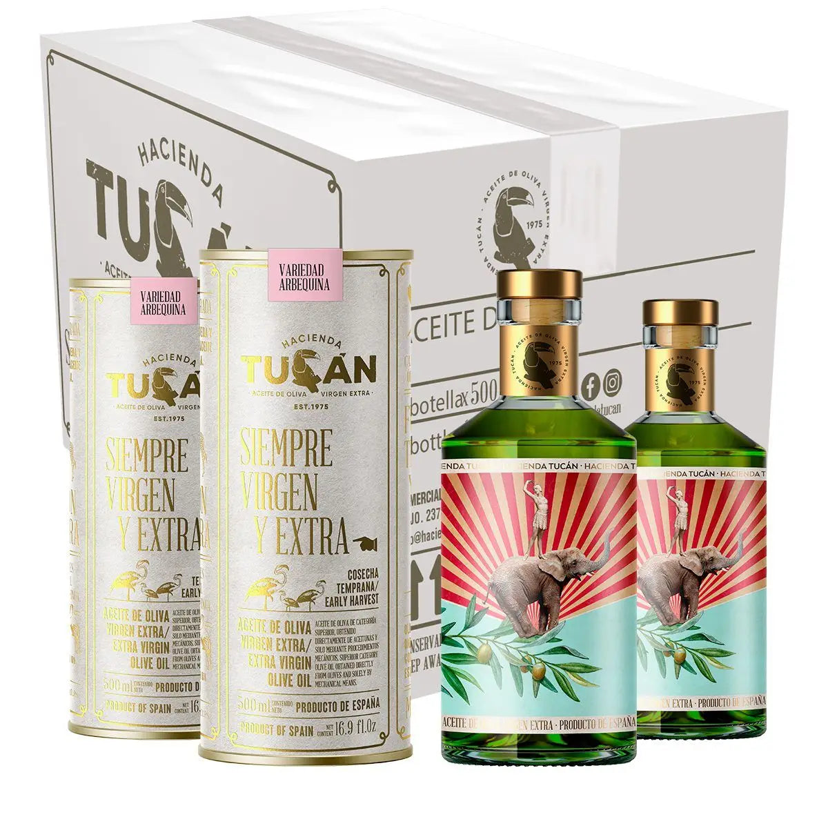 Condiment de măsline extravirgin Arbequina, 500ml Hacienda Tucán