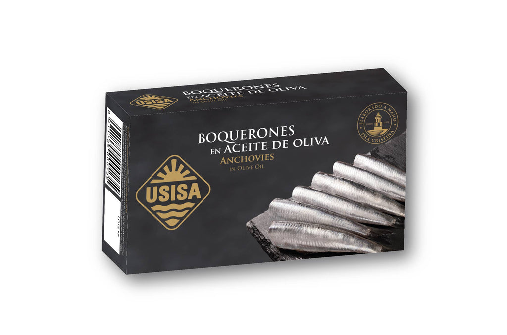 Anșoa de coastă în ulei de măsline, 80gr USISA