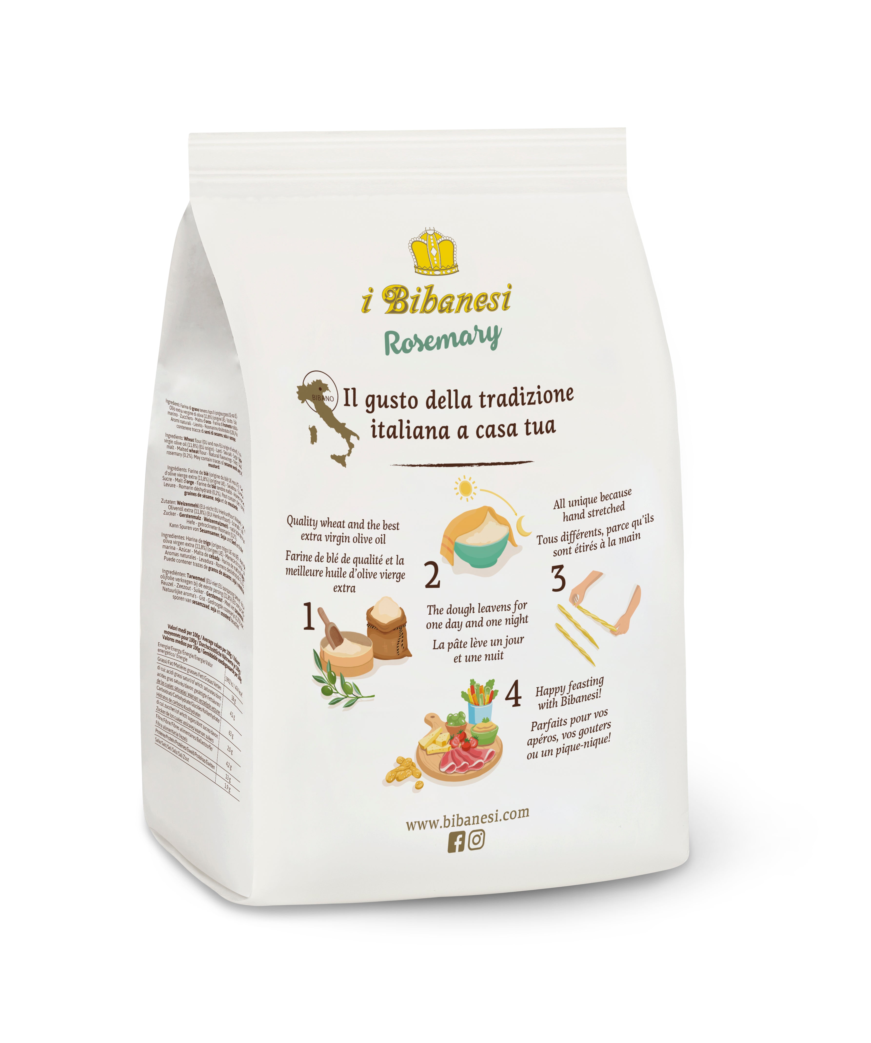 Grisine cu Rozmarin, 100 gr - Bibanesi