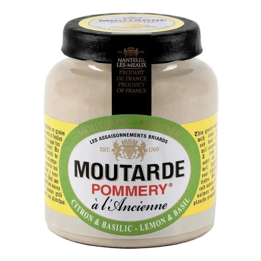 Muștarul Pommery® cu lămâie și busuioc 100 g -  Moutarde de Meaux® Pommery®