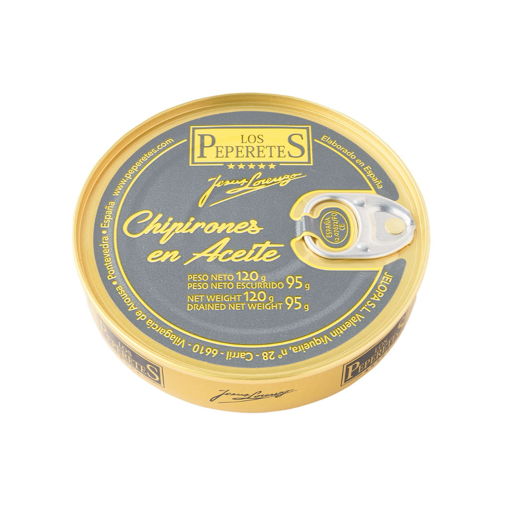 Calamar mic în ulei de măsline -120gr Los Peperetes