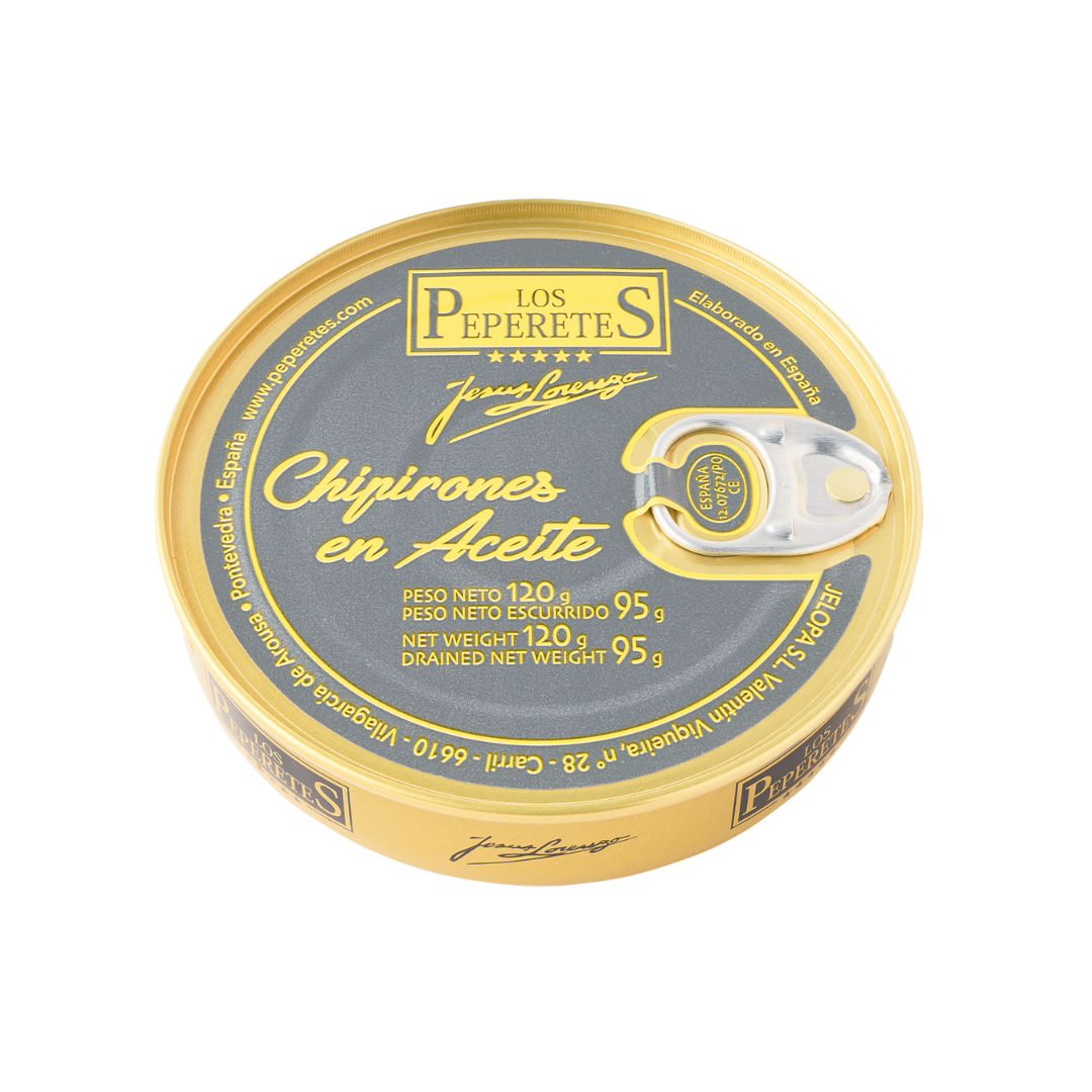 Calamar mic în ulei de măsline -120gr Los Peperetes