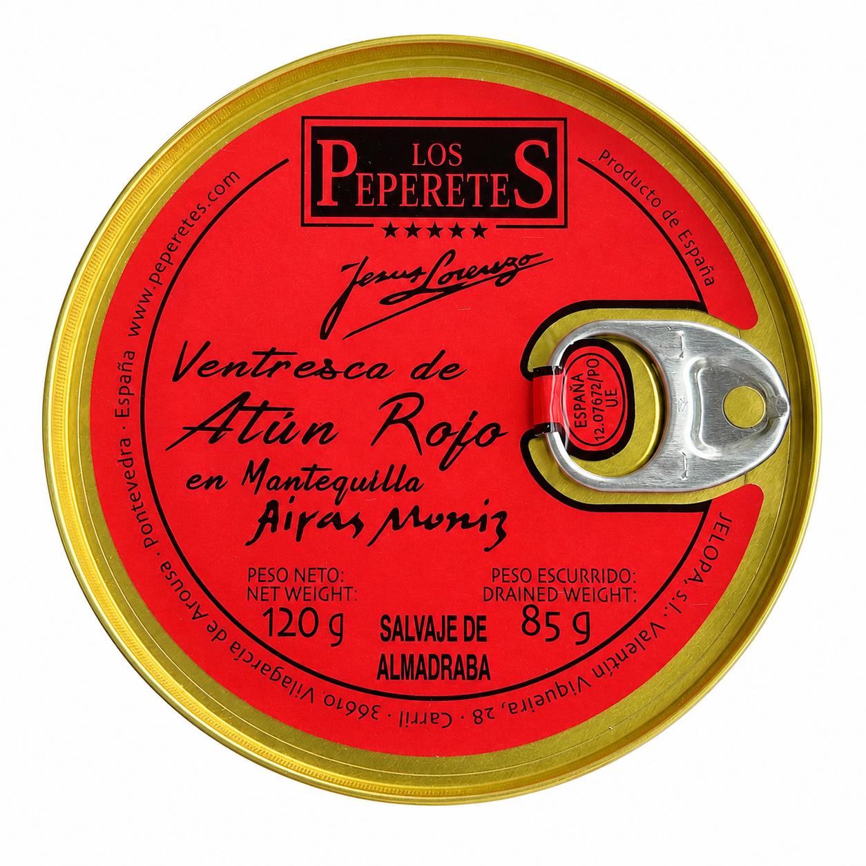 Burtă de ton în unt Airas Moniz - 120gr Los Peperetes