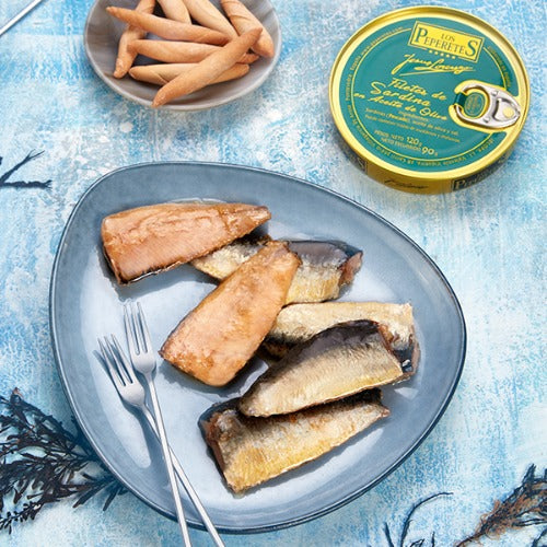 File de sardine în ulei de măsline - 120gr Los Peperetes