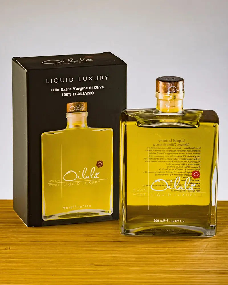 Ulei extravirgin de măsline 100% Italian monovariety Coratina Liquid Luxury – 500ml