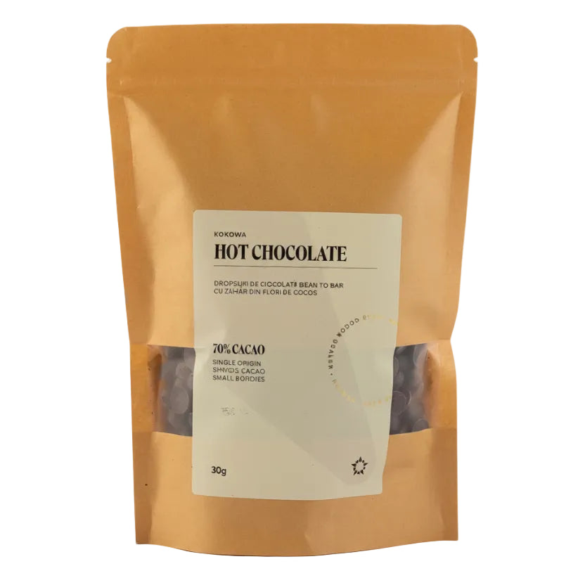 Ciocolata calda de specialitate Single Origin – 70% cacao, 30gr Kokowa